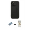 MARSİLYAN™- iPhone 12 Pro Max Kılıf Çekirdek Yansıma - Siyah Mat Seramik Nano Ekran Koruyucu + Shine Kamera Lens Koruma Cam - GI