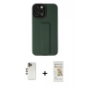 MARSİLYAN™- iPhone 12 Pro Max Kılıf Çekirdek Yansıma - Siyah Mat Seramik Nano Ekran Koruyucu + Shine Kamera Lens - GD