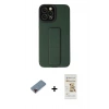 MARSİLYAN™- iPhone 12 Pro Max Kılıf Çekirdek Yansıma - Siyah Mat Seramik Nano Ekran Koruyucu + Metal Kamera Lens Koruma Cam - KI