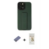 MARSİLYAN™- iPhone 12 Pro Max Kılıf Çekirdek Yansıma - Siyah Mat Seramik Nano Ekran Koruyucu + Metal Kamera Lens Koruma Cam - GD