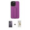 MARSİLYAN™- iPhone 12 Pro Max Kılıf Çekirdek Yansıma - Siyah Mat Seramik Nano Ekran Koruyucu + Neon Fosforlu Kamera Lens - BZ