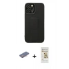 MARSİLYAN™- iPhone 12 Pro Max Kılıf Çekirdek Yansıma - Siyah Mat Seramik Nano Ekran Koruyucu + Renkli Kamera Lens Koruma Cam - PE