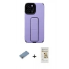 MARSİLYAN™- iPhone 12 Pro Max Kılıf Çekirdek Yansıma - Siyah Mat Seramik Nano Ekran Koruyucu + Shine Kamera Lens Koruma Cam - GS