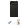 MARSİLYAN™- iPhone 12 Pro Max Kılıf Çekirdek Yansıma - Siyah Mat Seramik Nano Ekran Koruyucu + Shine Kamera Lens Koruma Cam - MI