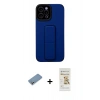 MARSİLYAN™- iPhone 12 Pro Max Kılıf Çekirdek Yansıma - Siyah Mat Seramik Nano Ekran Koruyucu + Shine Kamera Lens Koruma Cam - GS