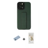 MARSİLYAN™- iPhone 12 Pro Max Kılıf Çekirdek Yansıma - Siyah Mat Seramik Nano Ekran Koruyucu + Shine Kamera Lens Koruma Cam - MI