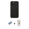 MARSİLYAN™- iPhone 12 Pro Max Kılıf Çekirdek Yansıma - Siyah Mat Seramik Nano Ekran Koruyucu + Shine Kamera Lens Koruma Cam - GS