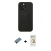 MARSİLYAN™- iPhone 12 Pro Max Kılıf Çekirdek Yansıma - Siyah Mat Seramik Nano Ekran Koruyucu + Shine Kamera Lens Koruma Cam - SH