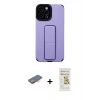 MARSİLYAN™- iPhone 12 Pro Max Kılıf Çekirdek Yansıma - Siyah Mat Seramik Nano Ekran Koruyucu + Renkli Kamera Lens Koruma Cam - TU
