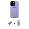MARSİLYAN™- iPhone 12 Pro Max Kılıf Çekirdek Yansıma - Siyah Polymer Nano Ekran Koruyucu + Metal Kamera Lens Koruma Cam - GD