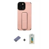 MARSİLYAN™- iPhone 12 Pro Max Kılıf Çekirdek Yansıma - Siyah Polymer Nano Ekran Koruyucu + Metal Kamera Lens Koruma Cam - GD
