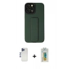 MARSİLYAN™- iPhone 12 Pro Max Kılıf Çekirdek Yansıma - Siyah Polymer Nano Ekran Koruyucu + Shine Kamera Lens - LT