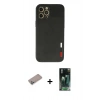 MARSİLYAN™- iPhone 12 Pro Max Kılıf Doruk Asil Koleksiyonu - Şeffaf 360 Full Body Arka Koruyucu + Shine Kamera Lens Koruma Cam - SABE