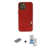 MARSİLYAN™- iPhone 12 Pro Max Kılıf Doruk Asil Koleksiyonu - Şeffaf Royal Nano Ekran Koruyucu + Renkli Kamera Lens Koruma Cam - SI
