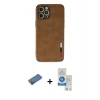MARSİLYAN™- iPhone 12 Pro Max Kılıf Doruk Asil Koleksiyonu - Şeffaf Royal Nano Ekran Koruyucu + Shine Kamera Lens Koruma Cam - GD
