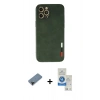 MARSİLYAN™- iPhone 12 Pro Max Kılıf Doruk Asil Koleksiyonu - Şeffaf Royal Nano Ekran Koruyucu + Shine Kamera Lens Koruma Cam - SH