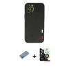 MARSİLYAN™- iPhone 12 Pro Max Kılıf Doruk Asil Koleksiyonu - Şeffaf Temperli Cam Ekran Koruyucu + Shine Kamera Lens Koruma Cam - PE