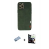 MARSİLYAN™- iPhone 12 Pro Max Kılıf Doruk Asil Koleksiyonu - Şeffaf Temperli Cam Ekran Koruyucu + Shine Kamera Lens Koruma Cam - MI