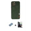 MARSİLYAN™- iPhone 12 Pro Max Kılıf Doruk Asil Koleksiyonu - Şeffaf Temperli Cam Ekran Koruyucu + Shine Kamera Lens Koruma Cam - GS