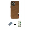 MARSİLYAN™- iPhone 12 Pro Max Kılıf Doruk Asil Koleksiyonu - Siyah 20D Premium Cam Ekran Koruyucu + Shine Kamera Lens Koruma Cam - SH