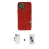 MARSİLYAN™- iPhone 12 Pro Max Kılıf Doruk Asil Koleksiyonu - Siyah Joko 5D Cam + Shine Kamera Lens - LT