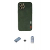 MARSİLYAN™- iPhone 12 Pro Max Kılıf Doruk Asil Koleksiyonu - Siyah Joko Magic 5D Cam + Shine Kamera Lens Koruma Cam - GS