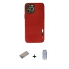 MARSİLYAN™- iPhone 12 Pro Max Kılıf Doruk Asil Koleksiyonu - Siyah Joko Magic 5D Cam + Shine Kamera Lens Koruma Cam - SABE