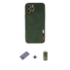 MARSİLYAN™- iPhone 12 Pro Max Kılıf Doruk Asil Koleksiyonu - Siyah Joko Magic 5D Hayalet Cam + Metal Kamera Lens Koruma Cam - GD