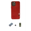 MARSİLYAN™- iPhone 12 Pro Max Kılıf Doruk Asil Koleksiyonu - Siyah Joko Magic 5D Hayalet Cam + Metal Kamera Lens Koruma Cam - KI
