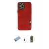 MARSİLYAN™- iPhone 12 Pro Max Kılıf Doruk Asil Koleksiyonu - Siyah Joko Magic 5D Hayalet Cam + Shine Kamera Lens Koruma Cam - MI