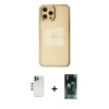 MARSİLYAN™- iPhone 12 Pro Max Kılıf Doruk Doku Prime - Şeffaf 360 Full Body Arka Koruyucu + Shine Kamera Lens - LT