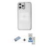 MARSİLYAN™- iPhone 12 Pro Max Kılıf Doruk Doku Prime - Şeffaf Royal Nano Ekran Koruyucu + Shine Kamera Lens Koruma Cam - MI