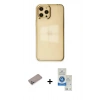 MARSİLYAN™- iPhone 12 Pro Max Kılıf Doruk Doku Prime - Şeffaf Royal Nano Ekran Koruyucu + Shine Kamera Lens Koruma Cam - SABE