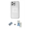 MARSİLYAN™- iPhone 12 Pro Max Kılıf Doruk Doku Prime - Şeffaf Royal Nano Ekran Koruyucu + Shine Kamera Lens Koruma Cam - SH