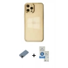 MARSİLYAN™- iPhone 12 Pro Max Kılıf Doruk Doku Prime - Şeffaf Royal Nano Ekran Koruyucu + Shine Kamera Lens Koruma Cam - SH