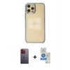 MARSİLYAN™- iPhone 12 Pro Max Kılıf Doruk Doku Prime - Şeffaf Royal Nano Ekran Koruyucu + Neon Fosforlu Kamera Lens - TU