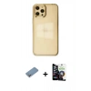 MARSİLYAN™- iPhone 12 Pro Max Kılıf Doruk Doku Prime - Şeffaf Temperli Cam Ekran Koruyucu + Shine Kamera Lens Koruma Cam - GS