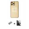 MARSİLYAN™- iPhone 12 Pro Max Kılıf Doruk Doku Prime - Şeffaf Temperli Cam Ekran Koruyucu + Shine Kamera Lens Koruma Cam - SABE