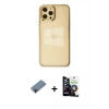MARSİLYAN™- iPhone 12 Pro Max Kılıf Doruk Doku Prime - Şeffaf Temperli Cam Ekran Koruyucu + Shine Kamera Lens Koruma Cam - SH