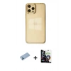 MARSİLYAN™- iPhone 12 Pro Max Kılıf Doruk Doku Prime - Şeffaf Temperli Cam Ekran Koruyucu + Shine Kamera Lens Koruma Cam - MI