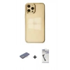 MARSİLYAN™- iPhone 12 Pro Max Kılıf Doruk Doku Prime - Şeffaf Uv Polymer Nano Ekran Koruyucu + Renkli Kamera Lens Koruma Cam - MI