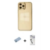 MARSİLYAN™- iPhone 12 Pro Max Kılıf Doruk Doku Prime - Şeffaf Uv Polymer Nano Ekran Koruyucu + Mavi Shine Kamera Lens Koruma Cam