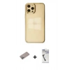 MARSİLYAN™- iPhone 12 Pro Max Kılıf Doruk Doku Prime - Şeffaf Uv Polymer Nano Ekran Koruyucu + Shine Kamera Lens Koruma Cam - SABE