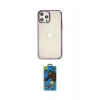 MARSİLYAN™- iPhone 12 Pro Max Kılıf Doruk Doku Prime - Siyah 18D Cam Ekran Koruyucu