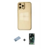 MARSİLYAN™- iPhone 12 Pro Max Kılıf Doruk Doku Prime - Siyah 360 Mat Full Body Arka Koruyucu + Shine Kamera Lens Koruma Cam - MI