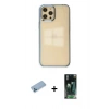 MARSİLYAN™- iPhone 12 Pro Max Kılıf Doruk Doku Prime - Siyah 360 Mat Full Body Arka Koruyucu + Shine Kamera Lens Koruma Cam - MI