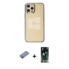 MARSİLYAN™- iPhone 12 Pro Max Kılıf Doruk Doku Prime - Siyah 360 Mat Full Body Arka Koruyucu + Pembe Shine Kamera Lens Koruma Cam