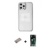 MARSİLYAN™- iPhone 12 Pro Max Kılıf Doruk Doku Prime - Siyah 360 Mat Full Body Arka Koruyucu + Shine Kamera Lens Koruma Cam - SABE