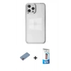 MARSİLYAN™- iPhone 12 Pro Max Kılıf Doruk Doku Prime - Siyah 5D Eko Cam Ekran Koruyucu + Shine Kamera Lens Koruma Cam - PE