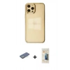 MARSİLYAN™- iPhone 12 Pro Max Kılıf Doruk Doku Prime - Siyah 6D Mat Seramik Hayalet Nano Ekran Koruyucu + Renkli Kamera Lens Koruma Cam - YL